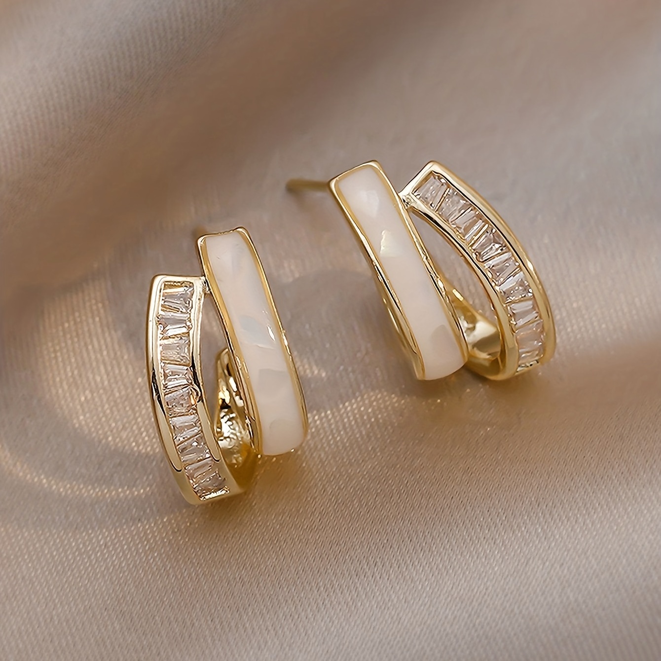 Zirconia Stud Earrings for Women